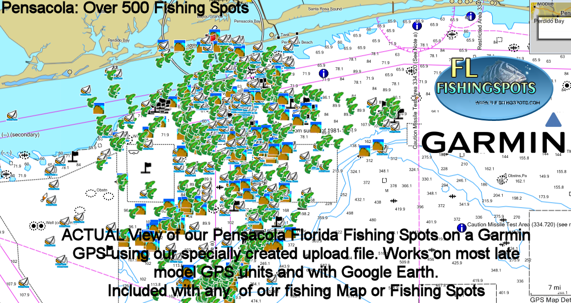 Pensacola Bay Fishing Chart